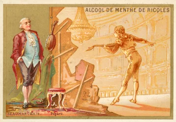 Pierre Beaumarchais, französischer Dramatiker, und seine Schöpfung Figaro